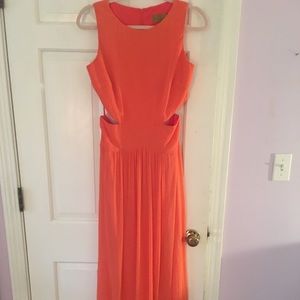 Nicole Miller Queen of the Night Georgette Gown